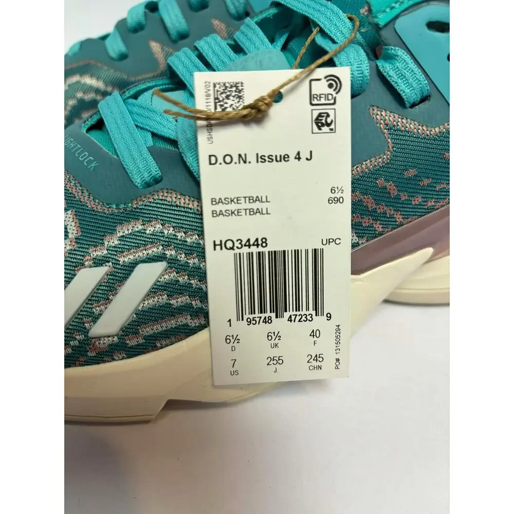 Adidas Junior's D.O.N. Issue 4 Basketball Size 7 Pantone Metallic | HQ3448‎